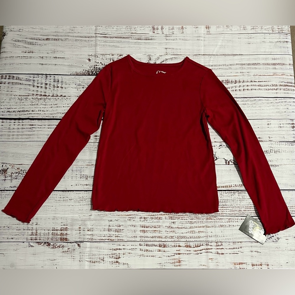 NWT Art Class Red Long Sleeved T-Shirt-Girl’s Size L (10/12)